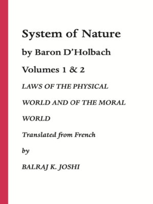 cover image of System of Nature. Volumes 1 & 2.